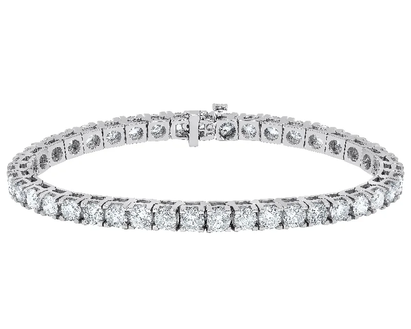 bracelets layered stackable set -Diana M. 10.50 Carat Diamond Tennis Bracelet