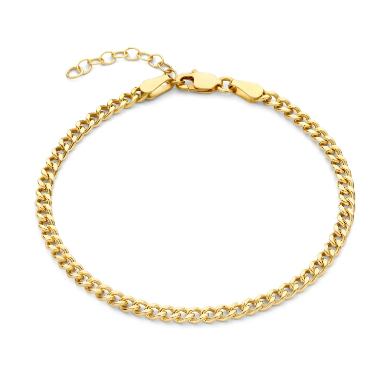 bracelets thin chain elegance -Aidee Julee 14 karat gold link bracelet