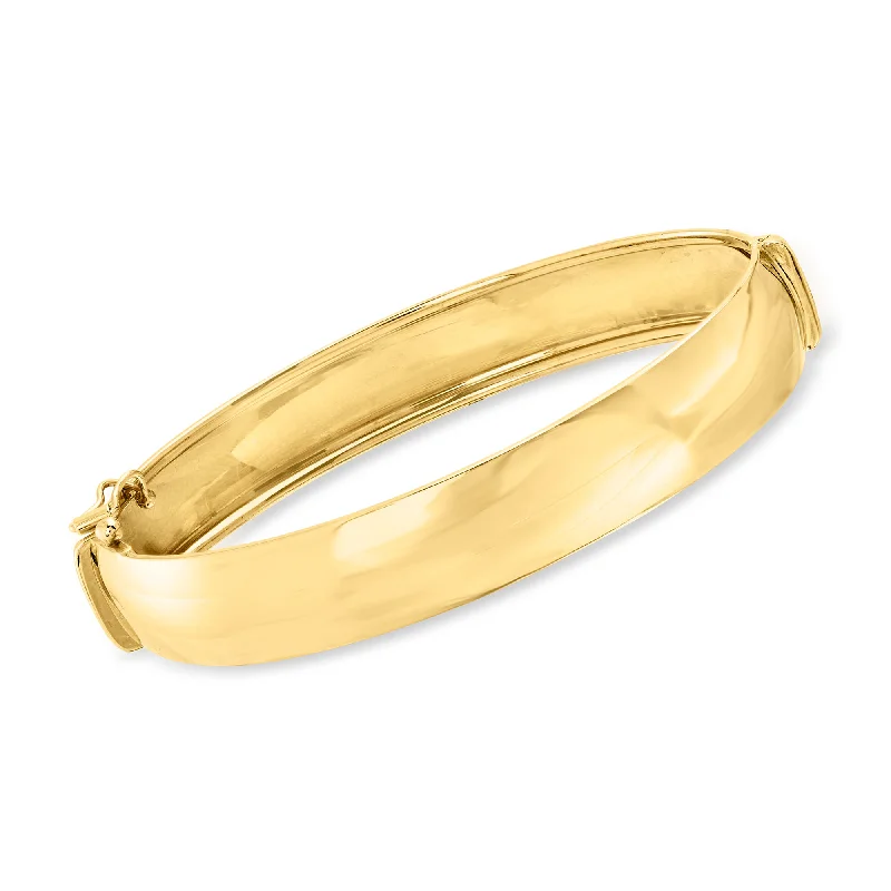 bracelets thin chain elegance -Ross-Simons Italian 14kt Yellow Gold Bangle Bracelet With Box Clasp