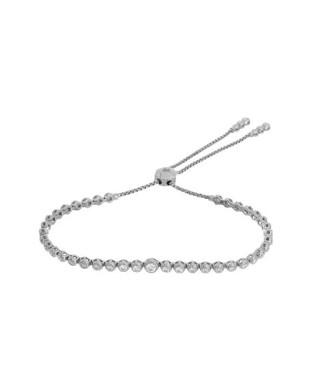 bracelets for teens trendy -Diana M. 1.00 Carat Adjustable Bracelet