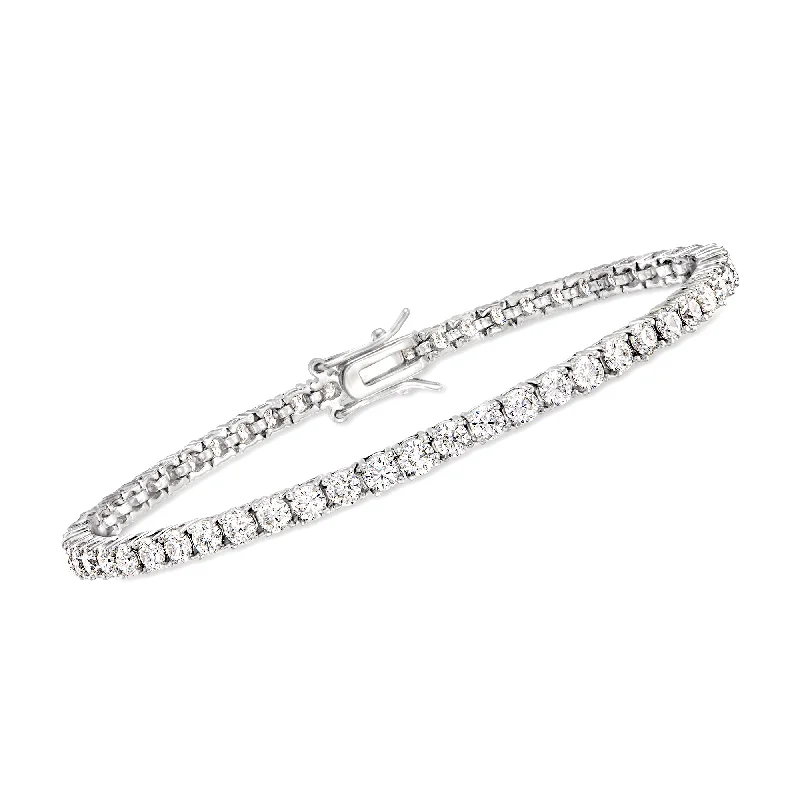 bracelets for bridal elegance -Ross-Simons Moissanite Tennis Bracelet in Sterling Silver