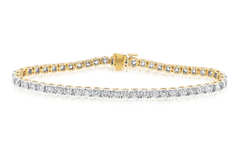 bracelets with silver charm -Diana M. 1.00 Carat Diamond Bracelet