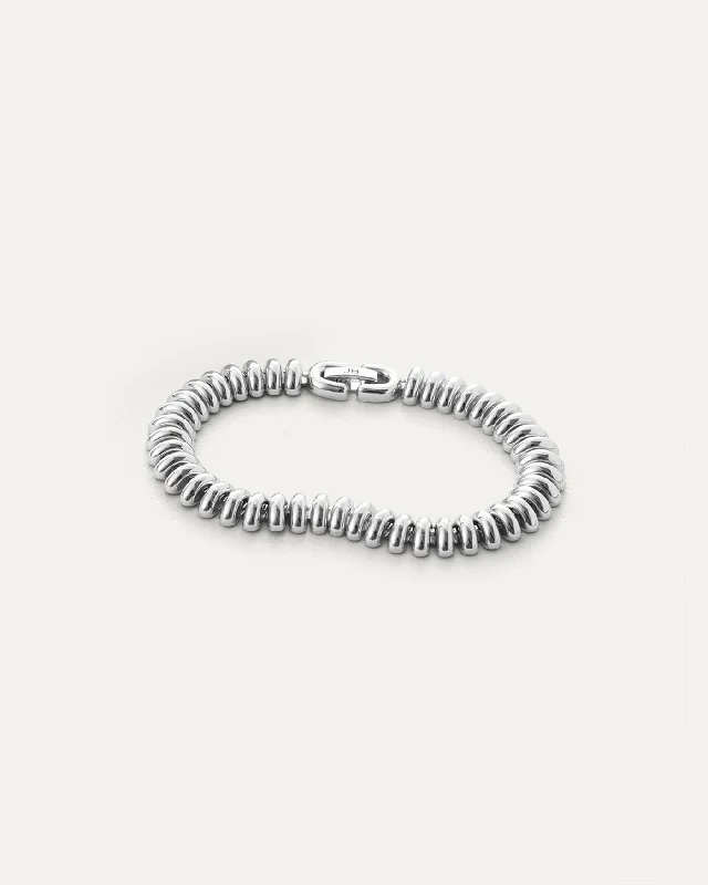 bracelets with diamond sparkle -Sofia silver Bracelet-M/L