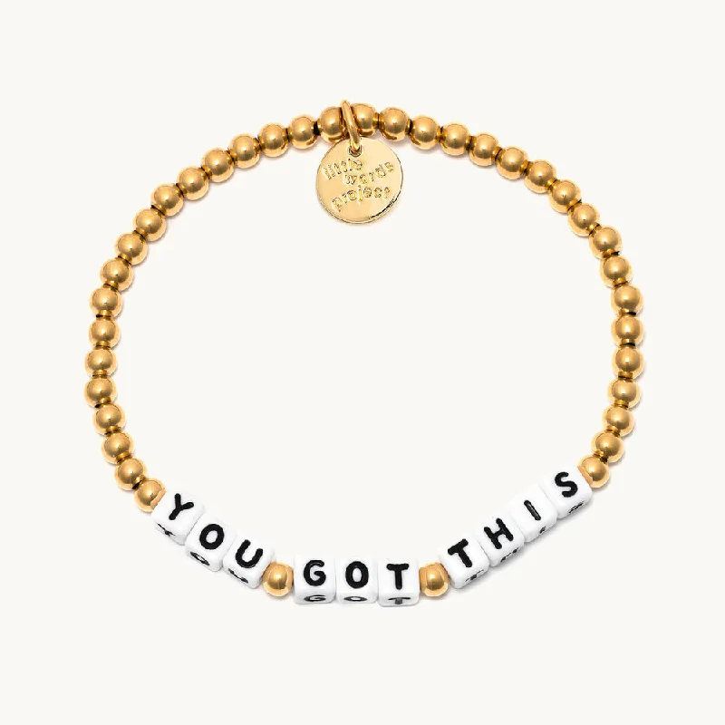 bracelets for teens trendy -YOU GOT THIS GOLD BRACELET