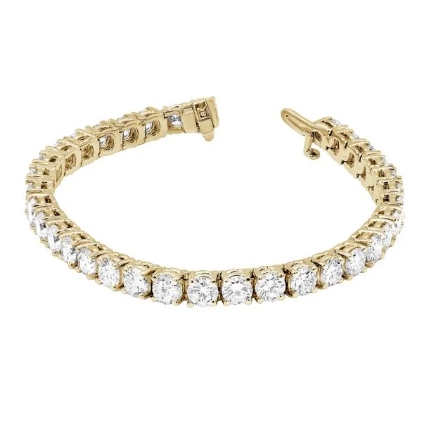 bracelets wide cuff style -Diana M. 4.00 Carat Diamond Tennis Bracelet